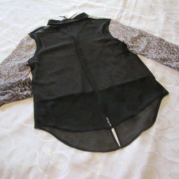 SANCTUARY SHEER TUNIC BLOUSE - Picture 6 of 12